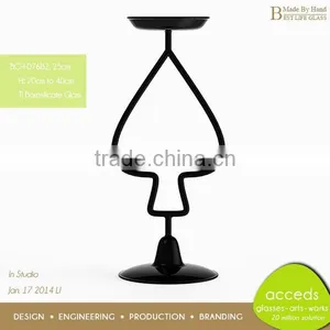 High Quality Mouth Blown Wine Glass Candle Holders thumbnail-3