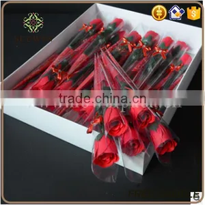 Single Stem Dried Rose Soap Flowers thumbnail-1