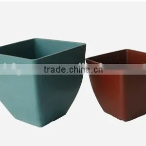 Houseware Plant Flower Pots Wholesale ,eco Bamboo Fiber Flower Plant Pot thumbnail-5