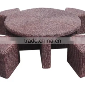 Polly Rattan Round Stools and Table thumbnail-4