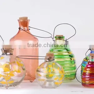 Decorative Glass Bee Catcher With Hand Drawing thumbnail-1