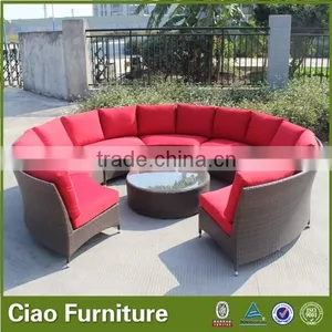 Outdoor Furniture Fabric Outdoor Half Round Sofa Set thumbnail-2