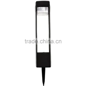 6pk Plastic Solar Led Garden Bollard Pathway Landscape Lawn Stake Light thumbnail-3