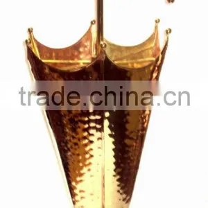 Brass & Copper Umbrella Stand, Metal Umbrella Stand, Umbrella Holder, Portable Umbrella Stand, thumbnail-2