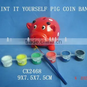 DIY Pottery Pig Coin Bank thumbnail-1