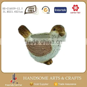 12 Inch Garden Ornament Fiberglass Bird Animal Statues Life Size thumbnail-3