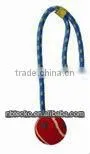 Pet Dog Chew Fun Play Toy Braided Cotton Rope With Knots for Cleaning Teeth thumbnail-1