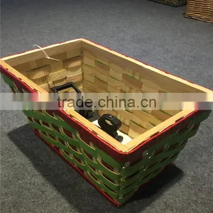 Colorful Custom Wholesale Wood Bicycle Basket thumbnail-3