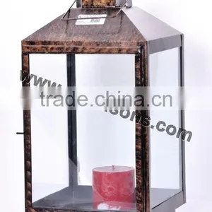 Christmas Decor Pillar Hanging Metal Candle Lantern thumbnail-2