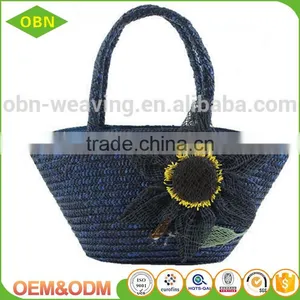 2017 New Fashion Hand Craft Women Summer Shoulder Tote Shopping Sea Beach Straw Bag thumbnail-5