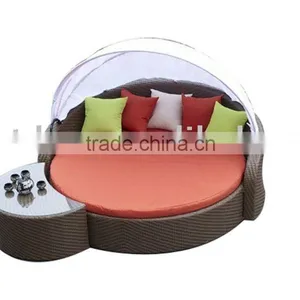 Rattan Garden Outdoor Bed or Wicker Patio Lounge thumbnail-1