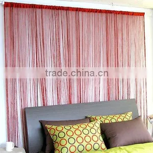 Red String Curtain With Customized Design Window and Door Decoration thumbnail-1