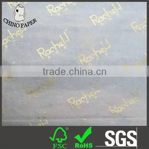 Gold Color Log Printed Tissue Gift Paper thumbnail-1