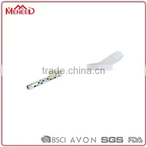 Biodegradable Plastic Cutlery Set Printig Personalized Bent Fork for Kitchen Family Use thumbnail-1