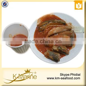 2015 Halal Easy Open End Mackerel's Can Fish in Tomato Sauce thumbnail-1