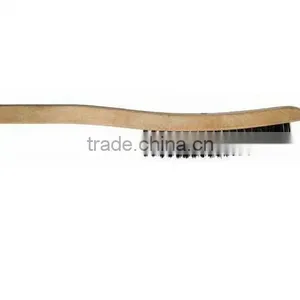 Wood Handle Wire Brush thumbnail-1