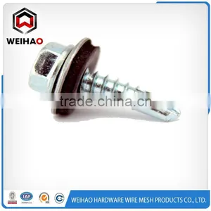 Screws Pan Hex Flat Head Zinc Plated Self Drilling Screw thumbnail-1