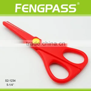 S2-1234 5-1/4" 2CR13 Stainless Steel PP Plastic Handle Zig Zag Stationery Scissors / Kid Scissors thumbnail-1