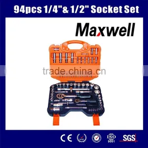 94pcs 1/4"& 1/2" Socket Set High Quality thumbnail-1