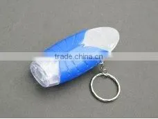 Portable Promotional Gift White & Red Blue Light Key Finder thumbnail-1