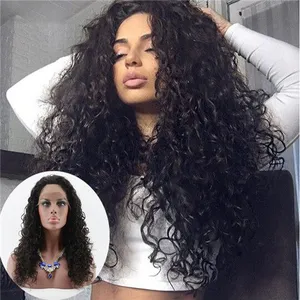 Loose Curly Wave Virgin Human Hair Lace Wig for Women thumbnail-1