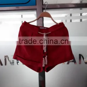 Highbrow Brick-red Linen Shorts Women Wholesale Clothing thumbnail-1
