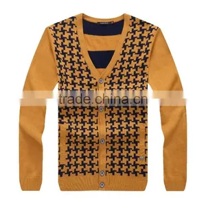 Men's Classic Autumn Winter Fine Wool High Quality Cardigan thumbnail-1