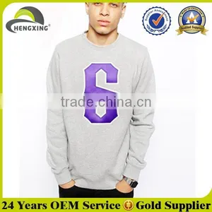 Plain Custom Fashion Crewneck Sweatshirt thumbnail-1