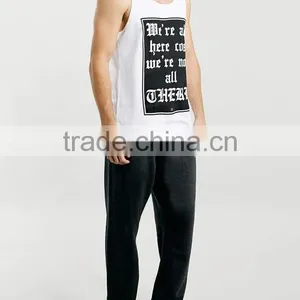 Wholesale Hot Selling Screen Print Bulk White Tank Tops thumbnail-2