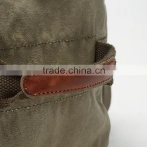 Unisex Vintage Casual Cotton Canvas Leather Haversack Shoulder Bag Travel Bag Weekend Bag Duffle Bag Travel Overnight Bag,For M thumbnail-4