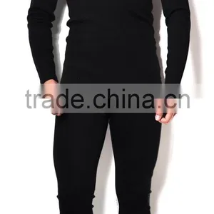 Custom Mens Pure 100% Merino Wool Outdoor Winter Sports Long Sleeves Fleece Thermal Underwear Thicke Tops&bottom Epedition Weigh thumbnail-2