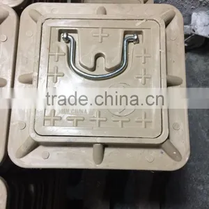 Square Fiber Manhole Cover With Frame thumbnail-1