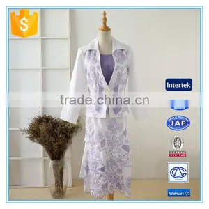 Latest 3 Pieces Embroidery Anti-static Business Suit For Women thumbnail-1