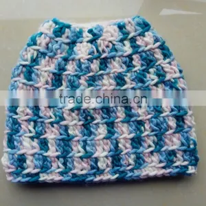 Blue And Pink Multi Color Women Sex Pom Dongguan Hat thumbnail-1
