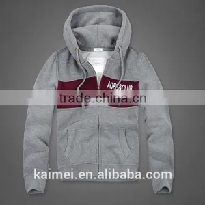New Design Popular Eco-friendly Breathable Anti-Wrinkle Printed Zipper Hoodie CVC (60/40) thumbnail-1