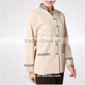 Custom Long Sleeve Cheap Hotel Restaurant Uniform thumbnail-2