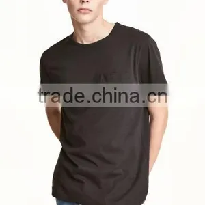 2017 Fashion Mens Pocket T-Shirt Round Neck OEM Service Short Sleeve Wholesale China Supplier thumbnail-1