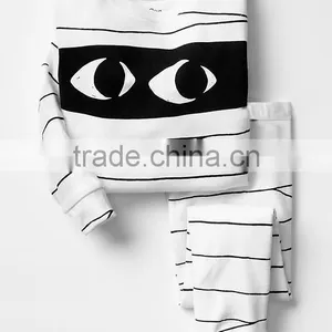 S32671W High Quality 100% Cotton Soft Wear Cartoon High Printed Kid's Pajamas Children Sleepwear thumbnail-2