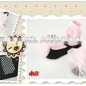 Kids Fashion Casual Socks/Girls Beautiful Flower Pattern Shoe Socks/Fashion Design Girls Princess Socks thumbnail-1