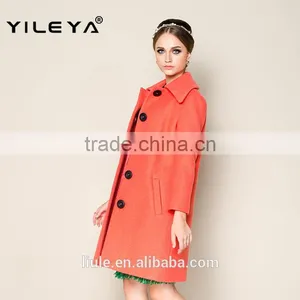 High Fashion Winter Plain Luxury Elegant Women Long Coat Turkey, Women Model Coat thumbnail-3