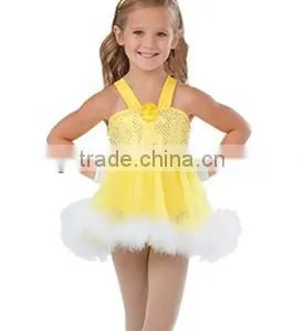 2014 Shiny Fluffy Feather Dance Wear Tutu Dress Costume Girls -country Girls Dress Costume--shiny Country Girl Ballet Dance thumbnail-1