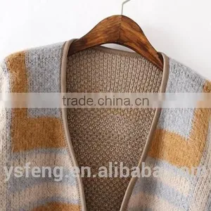 Stylish Wool Knitting Women Sweater Cardigan thumbnail-3