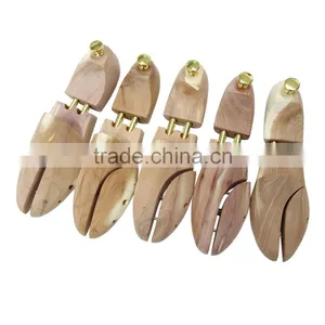 Double Tube Lotus Firm Wood Professional Adjustable Shoe Tree With Metal Cap thumbnail-1