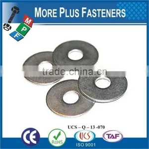 Made in Taiwan Low Carbon Zinc Finish Steel Extra Thick Silicon Bronze Stainless Sleet Thick Fender Washer thumbnail-1