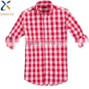 OEM Custom Made Mens Shirts Cotton Casual Wear Shirt for Men thumbnail-1