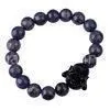 High Quality Fashion Black Imitation Agate Buddha Bracelet for Men thumbnail-1