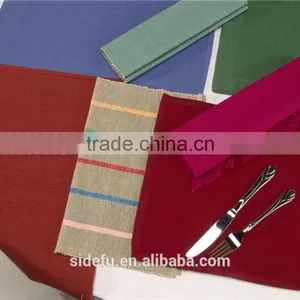 Durable Cheap Hotel Ribbed 100% Cotton Placemat thumbnail-4