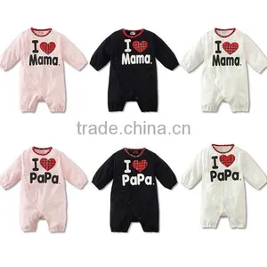 2016 Autumn Sweet Heart Long Sleeve Pure Cotton Baby Girl & Boy Romper thumbnail-1