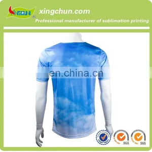 High Quality Customize Dye Sublimation Printing Field T Shirts on 100% Polyester thumbnail-3