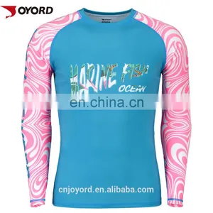 Custom Design uv Protection Kids Women Black Rashguard Sublimated Lycra Surf Bjj Mma Rashguard thumbnail-6